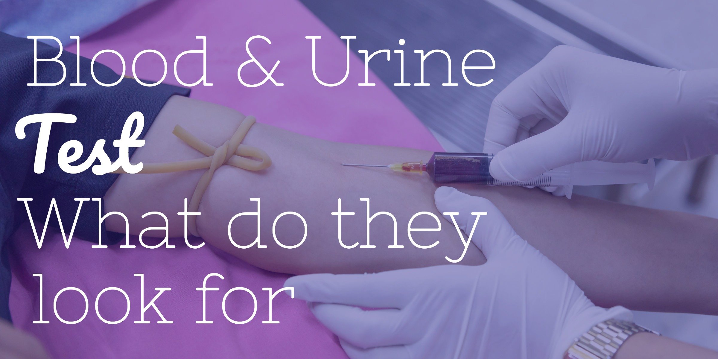 Life insurance blood and urine test